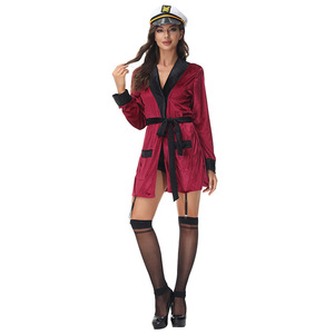 2025 Naval Captain Mistress Smoking Jacket Disfraz de adulto - Product Image 5