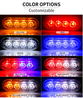12V 24V Strobe Not licht LED Amber Grille Anzeige LED Blinklicht Lampe Car Side Maker Light für Bus LKW Traktor
