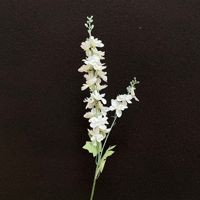 Fleurs artificielles réalistes en soie à double tige, type Delphinium, pour arrangements de mariage et présentoirs modernes en extérieur (vente en gros, prêtes à expédier)