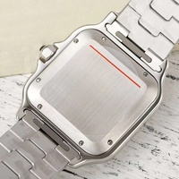 Montre mécanique automatique de luxe, artisanat de haute qualité, bracelet chaîne, fenêtre de calendrier rétro et décoration en cristal bleu