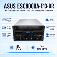 Serveur GPU en rack 6U ESC8000A-E13-DR, double socket, 8 GPU double slot, 8 NVMe PCIe 5.0 pour l'entraînement d'apprentissage automatique IA et le calcul haute performance (HPC)