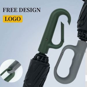 Paraguas Plegable de 3 Secciones, Resistente al Viento, 8 Varillas, Protección UV, Impresión Personalizada, Totalmente Automático, Fácil de Transportar, con Logotipo - Product Image 2
