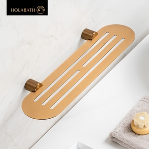 2025 vente chaude moderne en acier inoxydable 304 or rose SUS304 étagère <span class=keywords><strong>de</strong></span> rangement hôtel <span class=keywords><strong>salle</strong></span> <span class=keywords><strong>de</strong></span> <span class=keywords><strong>bain</strong></span> shampooing étagère <span class=keywords><strong>de</strong></span> rangement avec moletage - Product Image 5