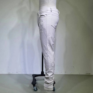 <span class=keywords><strong>Pantalon</strong></span> ajusté pour <span class=keywords><strong>homme</strong></span> en tissu PU de nouvelle conception, respirant, léger, taille mi-haute, logo personnalisé, haute qualité - Product Image 3