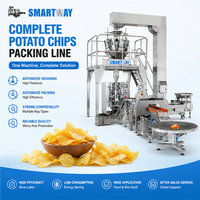 Machine d'emballage de chips de pommes de terre, machine automatique de formage, de remplissage et de scellage verticale (VFFS) pour l'emballage de snacks