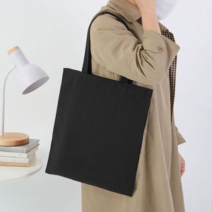 Bolso de compras para mujer de lona de algodón de gran capacidad imprimible en blanco al por mayor con logotipo personalizado, bolso de hombro para mujer y Niña - Product Image 6