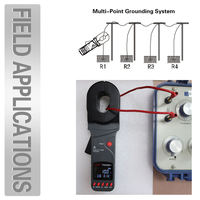 FR2000C+ Industrial Grade Clamp Earth Ground Resistance Tester 0~20A 0~1200Ω Digital Ohmmeter Electrical Test Instrument