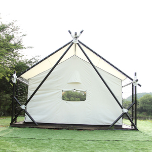 De invierno al aire libre tienda de campaña con estufa glamping villa tienda safari roofing tienda de lona de refugio de emergencia - Product Image 4