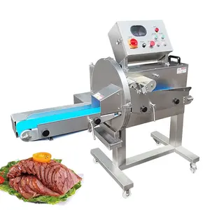 Nấu chín thịt slicing máy điện biltong Cutter thịt cắt Slicer tự động ham slicing máy