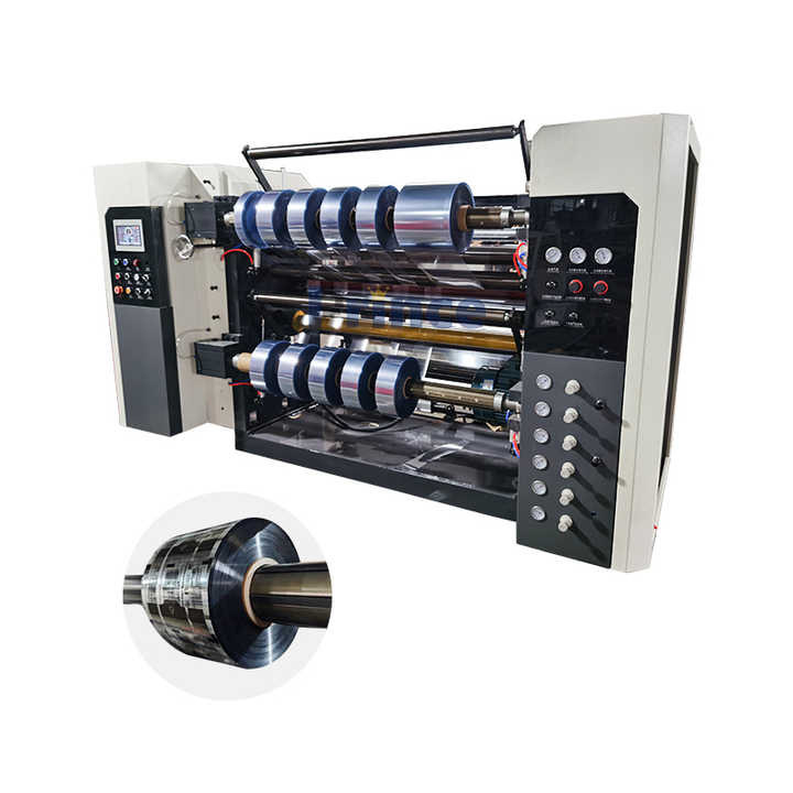 High Speed Jumbo Roll Slitting Rewinding Machine Vertical PP/PE/OPP ...