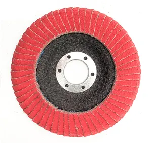 High Quality Ceramics Curved Flap Disc Red 4' And 4.5' Flap Disc For Stainless Steels And Metals