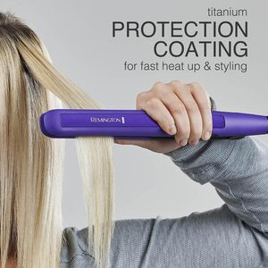 Plancha <span class=keywords><strong>de</strong></span> Pelo <span class=keywords><strong>Remington</strong></span> <span class=keywords><strong>de</strong></span> 1 Pulgada, Plancha <span class=keywords><strong>de</strong></span> Cerámica y Titanio, Color Morado, 450 °F, Pantalla Digital - Product Image 5