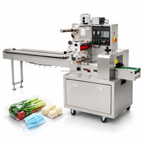 Machine d'emballage horizontale à film descendante la plus vendue pour les couverts jetables (baguettes, cuillères) et les fournitures de restaurant