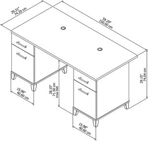 Mesa de escritorio para reuniones, mueble de oficina moderno, ejecutivo, estándar, para recepción y oficina - Product Image 3