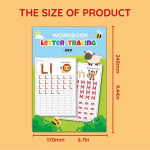 Un Divertido Cuaderno de Práctica de Escritura para Niños de 3 a 5 Años, Trazado de Letras del Abecedario para Preescolares - Product Image 3