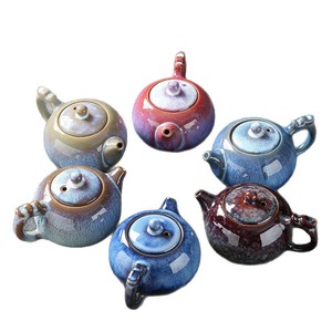 Wholesale 250ml Kiln-changed Tenmu Glaze <b>Teapot</b> Household Ceramic Gongfu Tea <b>Set</b> Jian Zhan Brewing <b>Teapot</b> - Product Image 5