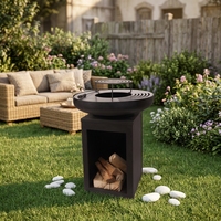 Plaque de barbecue en acier au carbone pour jardin, structure KD, vente en gros d'usine