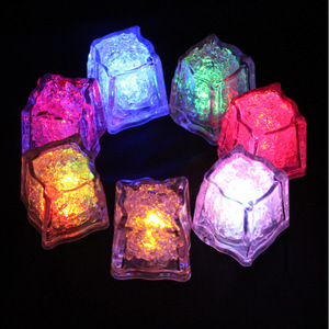 Glowing Ice <b>Cubes</b> Mixed Shapes 6 Pcs LED Colorful Bar Party Decor <b>Lights</b> - Product Image 1