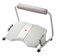 TWINCO repose pied en plastique et acier, hauteur réglable, repose-pieds ergonomique sous le bureau pour le bureau