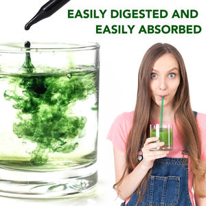 อาหารเสริมสุขภาพฉลากส่วนตัว ช่วยระบบย่อยอาหาร คลอโรฟิลล์บริสุทธิ์จากธรรมชาติ น้ำยาดีท็อกซ์และทำความสะอาดร่างกาย คลอโรฟิลล์เหลวแบบหยด - Product Image 6
