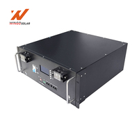 Wingosolar rak terpasang baterai Lithium 48V 51.2V 100ah 200ah 4.8kWh 5,12 kWh tegangan rendah Lifepo4 baterai