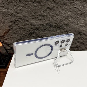 Magnetic Charging Phone Case for Samsung S24 Ultra Shockproof Phone Cases With <b>Lens</b> <b>Protector</b> Kickstand for Samsung S24 - Product Image 2