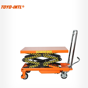 Chariot à plateforme manuel à ciseaux de type <span class=keywords><strong>SLT</strong></span> Toyo-Intl pour entrepôt - Product Image 2