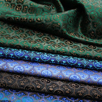 Vente en gros de style chinois Tang costume cheongsam robe mongole brocart tissé jacquard soie satin tissu antique