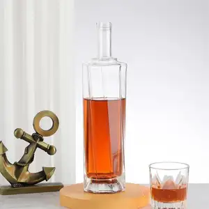 Phong cách độc đáo vòng hình dạng chai thủy tinh 750ml chai rượu vang uống chai thủy tinh