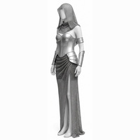 Costume de chevalier rétro pour femme, style Renaissance, nouvelle fausse maille, costume de cosplay, tenue de scène pour Halloween