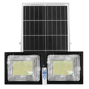 Projecteur Led solaire imperméable avec un panneau solaire, 2 lampes, conforme à la norme Ip65, éclairage d'extérieur, 1 pièce