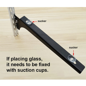 Zware Goederen Planken Drijvende Metalen Plank Beugel Ondersteuning Glas Verstelbare Plank Beugel Decoratief - Product Image 5