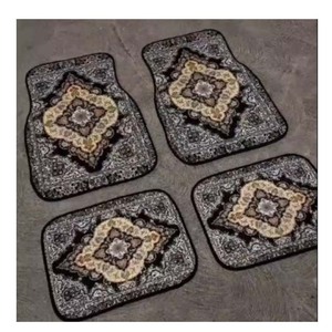 맞춤형 색상 패턴 자동 차량용 범용 앞뒤 페르시안 빈티지 스타일 4개 자동차 바닥 매트 - Product Image 6