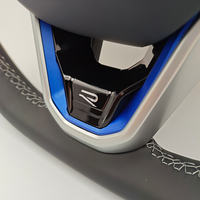 Volant en cuir semi-perforé R-Line pour Volkswagen VW Golf 8 MK8 R 5 6 7 MK5 MK6 MK7 Polo GTI Scirocco Jetta Passat B8