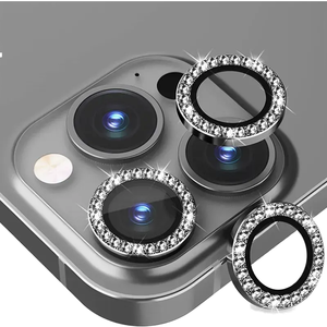 เครื่องป้องกันหน้าจอกระจกเทมเปอร์9H ประกายเพชรแวววาวสำหรับ13/14/15 PRO MAX เครื่องตัดฟิล์มป้องกัน - Product Image 2