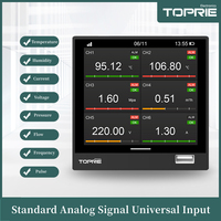 Registrador de Datos Inalámbrico Multifunción Industrial Toprie, Material ABS+PC, Señal Analógica Universal, Gráfico Multicanal sin Papel