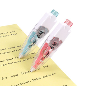 Foska ensemble de papeterie applicateur en forme de stylo extractible matériau PET ruban de <span class=keywords><strong>Correction</strong></span> d'erreur stylo pour étudiants fournitures de bureau scolaire - Product Image 3