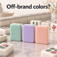 Ensemble de Mahjong Personnalisé, Couleurs de Marque Personnalisées, OEM ODM, Étiquette Privée, Tuiles de Mahjong, Coffret Cadeau, Vente en Gros