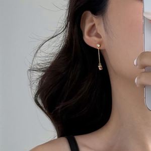 Dylam Charm <b>Fine</b> Fashion Jewelry 925 Silver Dangle Tassel 5A Zirconia Heart Love <b>Stud</b> <b>Earrings</b> for Women Lady Girls Gifts Daily - Product Image 5