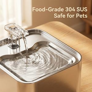 Distributore d'Acqua Automatico Intelligente per Cani e Gatti in Acciaio Inossidabile, Ricaricabile, Design Staccabile, Ottomila (modello) - Product Image 6