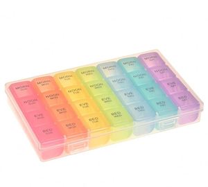Organizador Semanal de Pastillas al por Mayor, 7 Días con 28 Compartimentos, Estuche de Plástico para Pastillas, 4 Tomas Diarias - Product Image 3