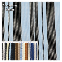 2365 #   Nouveau en stock : Tissu jacquard en maille teint en fil 100 % polyester respirant tricoté chaîne pour la confection de robes, t-shirts et maillots de bain pour femmes