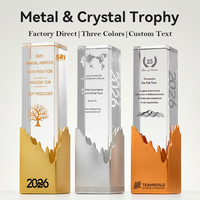 Trophée personnalisé en cristal et métal pour tournoi de basketball et de football, récompense gravée pour les champions, cadeaux sportifs pour l'athlétisme