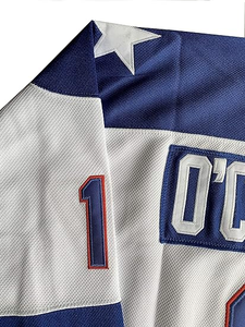 เสื้อฮอกกี้ผู้ชายแบบกำหนดเองสำหรับทีมดัลลัส บริการ OEM ผ้าโพลีเอสเตอร์ 100% แห้งเร็ว พิมพ์ลายแบบ Sublimation โลโก้ทีมด้านหน้า/ด้านหลัง - Product Image 3