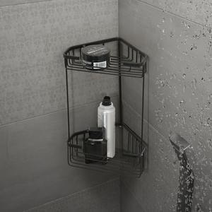 HOT LINE - Estante Esquinero de 2 Niveles, Negro Mate - Product Image 1