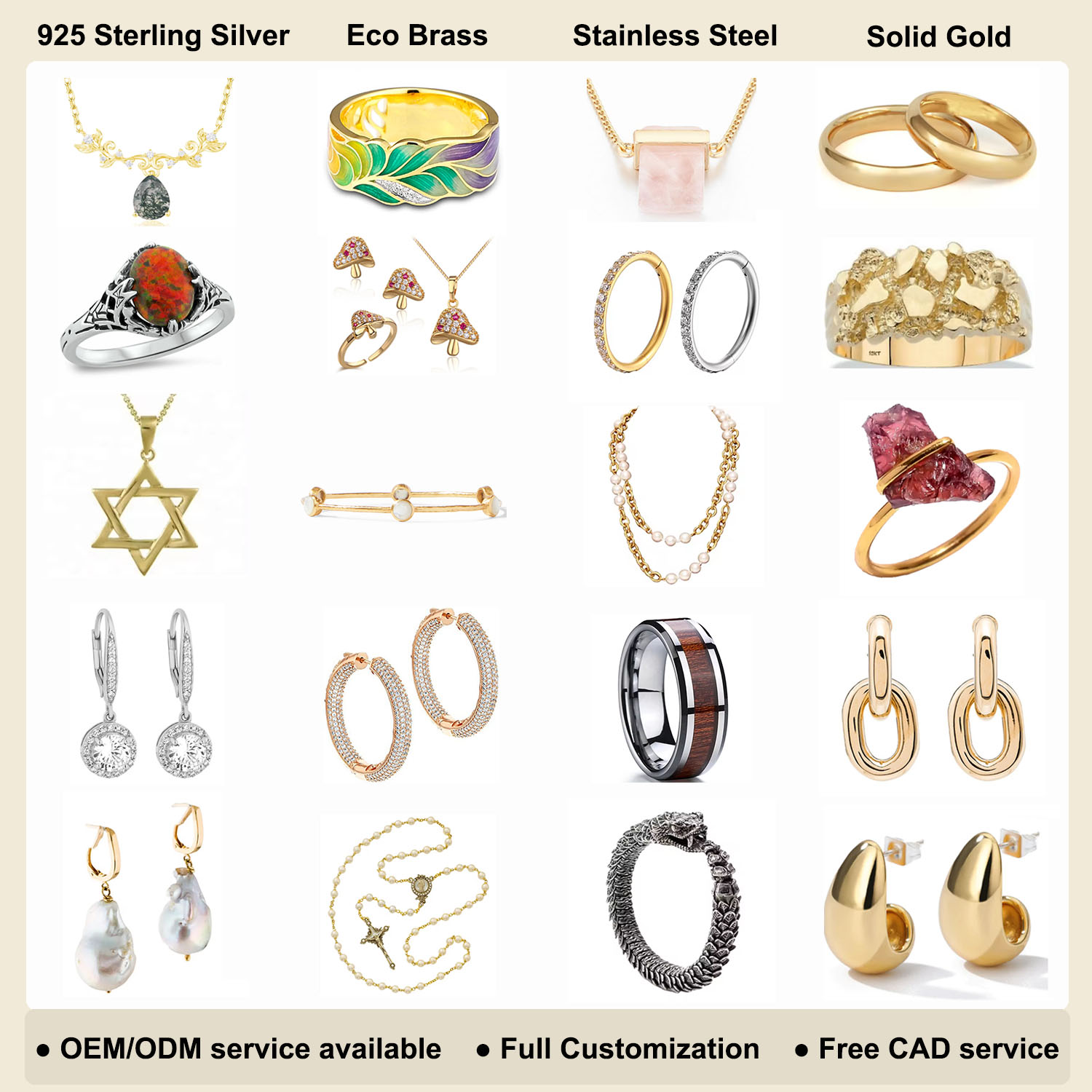 silver african jewelry set