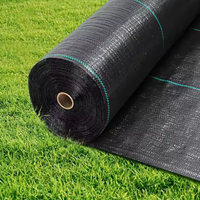 70g-150g Jardin Bâtiment Agricole Revêtement de Sol Mauvaises Herbes Agricoles Bloquant Noir Tapis de Mauvaises Herbes Durable
