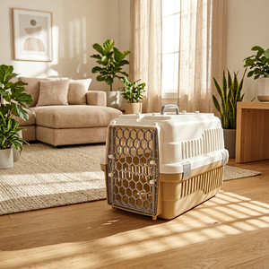 644-W ACEPET Transportín Ventilado Portátil de Plástico de 2 Puertas Fabricado en Taiwán con Apertura Superior para Gatos, Conejos y Perros Pequeños - Product Image 3