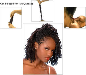 Afro — mèches <span class=keywords><strong>synthétiques</strong></span>, crépues en vrac, pour <span class=keywords><strong>faire</strong></span> des <span class=keywords><strong>dreads</strong></span> torsadées, au Crochet - Product Image 5