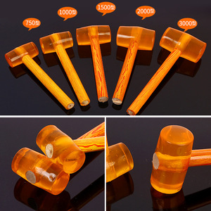 Transparent Rubber <b>Hammer</b> 750g 1000g 1500g 2000g Shockproof Round Head For Flooring Renovation Construction Tools - Product Image 5